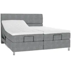 Boxspringbett 160/200 cm in Grau