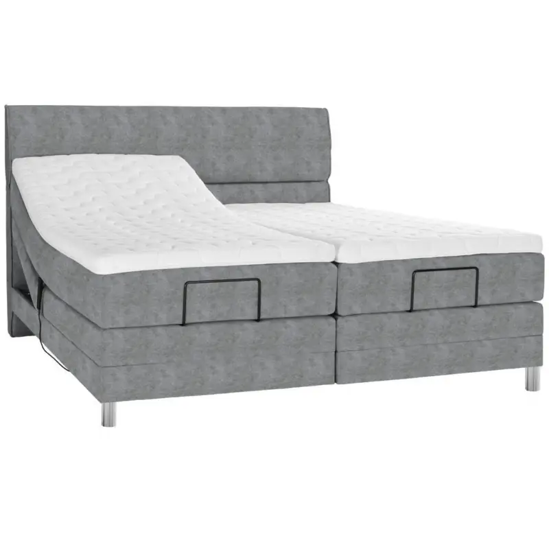 Boxspringbett 160/200 cm in Grau