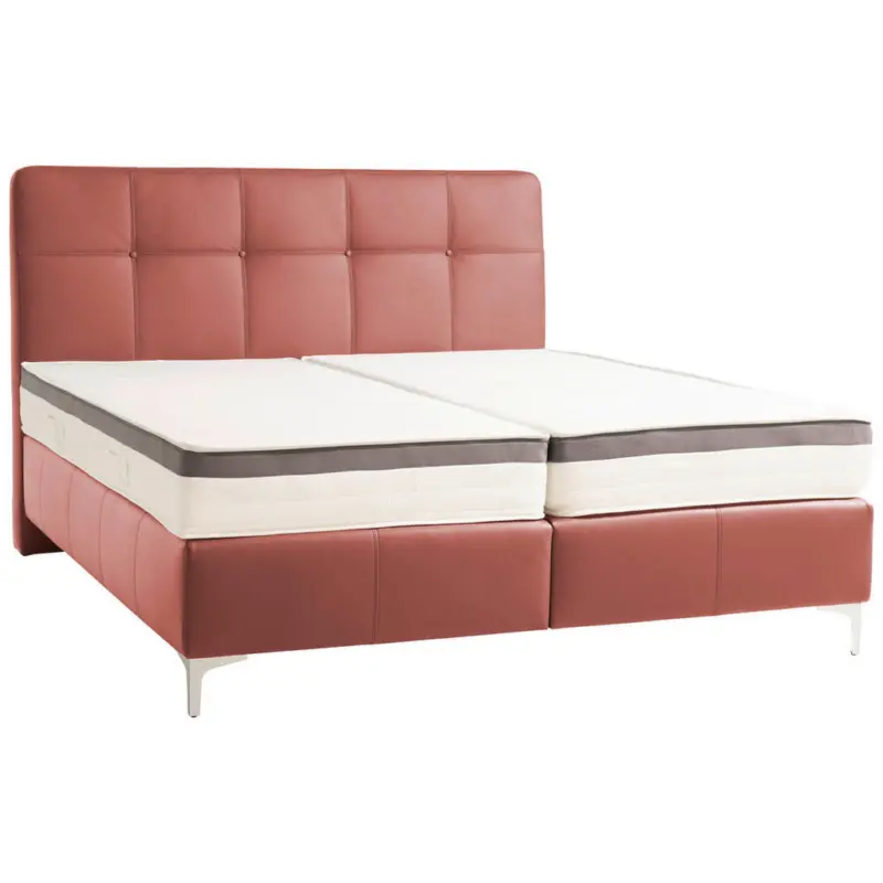 Boxspringbett 180/200 cm in Bordeaux