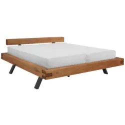 Balkenbett 160/220 cm in Eichefarben