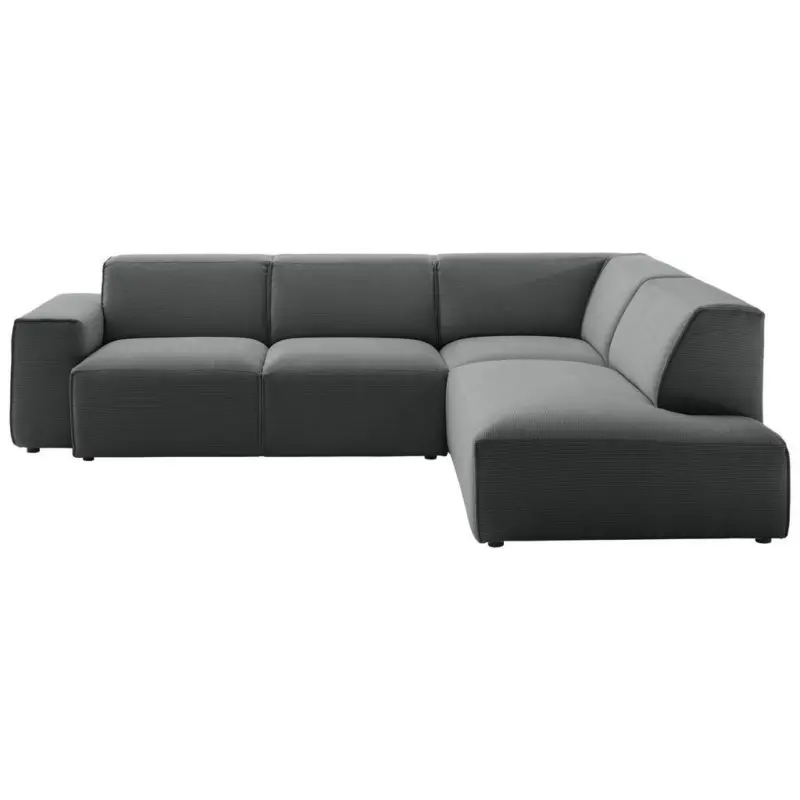 Ecksofa in Cord Anthrazit 270/210 cm