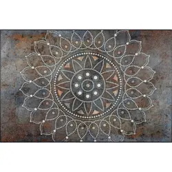 Flachwebeteppich 115/175 cm Madhana Braun