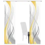 XXXLutz Lauterach - Ihr M&ouml;belhaus bei Bregenz Fl&auml;chenvorhang 3ER SET in Gelb, Hellgelb halbtransparent