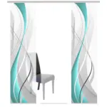 XXXLutz Lauterach - Ihr M&ouml;belhaus bei Bregenz Fl&auml;chenvorhang in Petrol halbtransparent