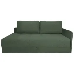 Liege in Velours Olivgr&uuml;n