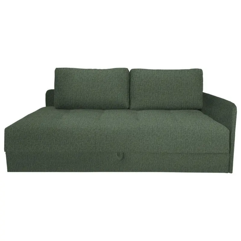 Liege in Velours Olivgr&uuml;n