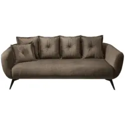 3-Sitzer-Sofa in Velours Braun