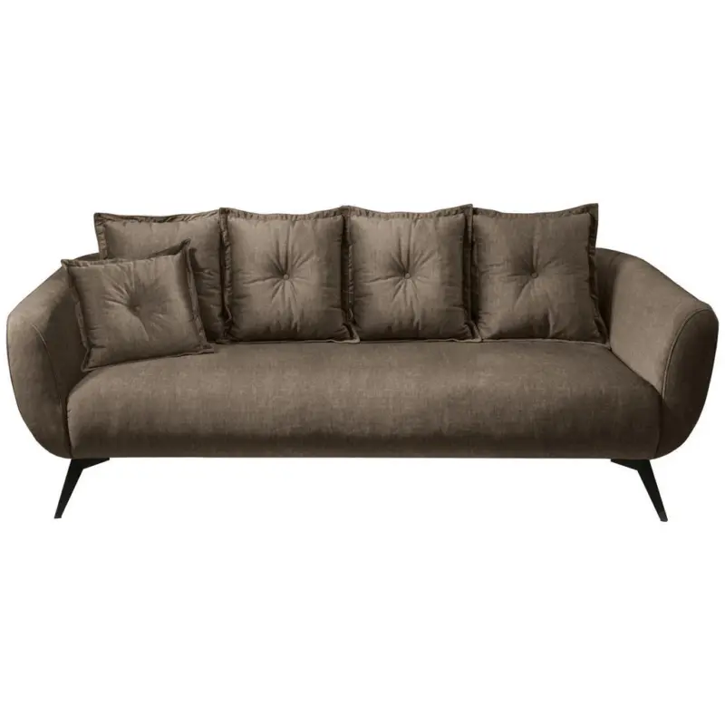 3-Sitzer-Sofa in Velours Braun