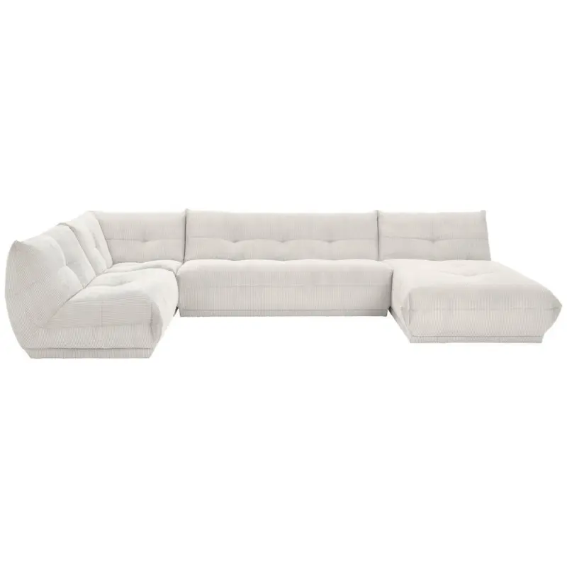 Wohnlandschaft Giselle in Cord Wei&szlig;