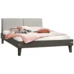 XXXLutz Lauterach - Ihr M&ouml;belhaus bei Bregenz Bett 160/200 cm in Akaziefarben, Hellgrau, Dunkelgrau