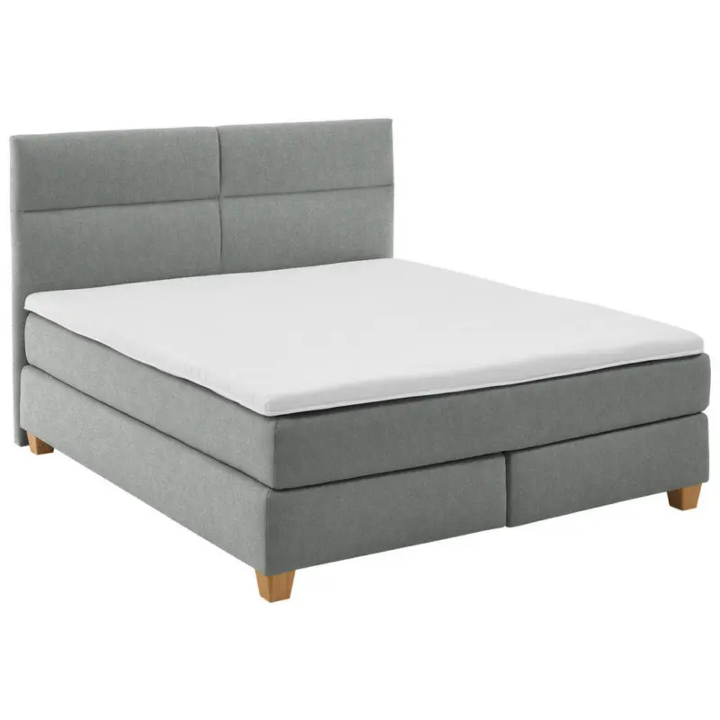 Boxspringbett 200/200 cm in Grau