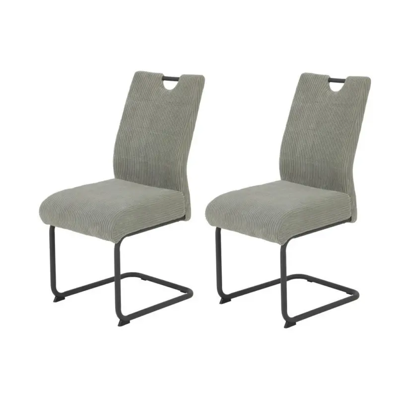 Schwingstuhl-Set 2 St&uuml;ck Typenauswahl, mit Griff, abwischbar Cord