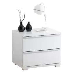 Nachtk&auml;stchen 51/44/40 cm in Wei&szlig;