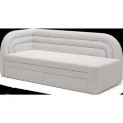 R&eacute;camiere in Samt Wei&szlig;