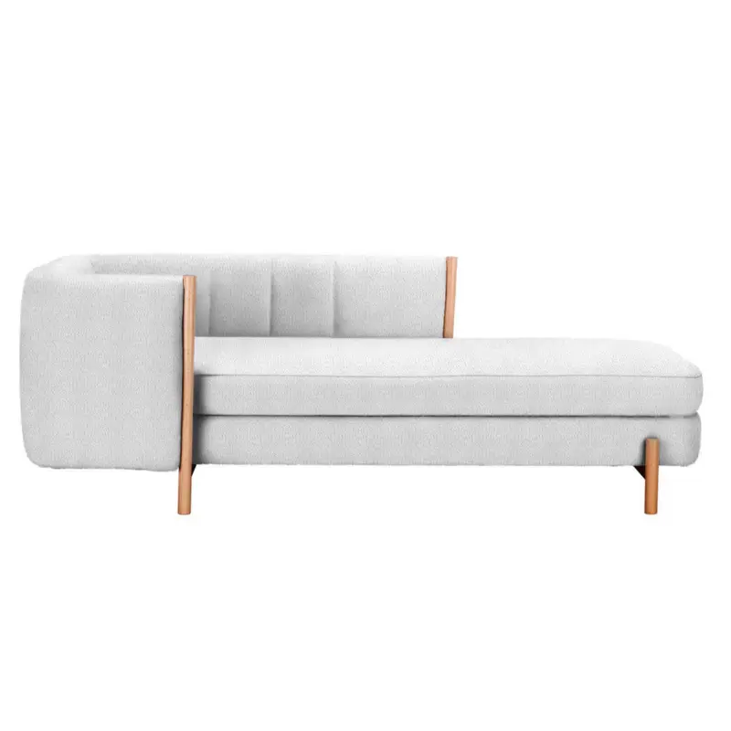 R&eacute;camiere Majka in Pl&uuml;sch Hellgrau