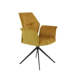 Armlehnstuhl 1 St&uuml;ck Typenauswahl, Sitzfl&auml;che 360&deg; drehbar, abwischbar, gepolsterte Armlehnen Webstoff, Mikrofaser