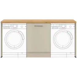 Hauswirtschaftsraum in Hellgrau