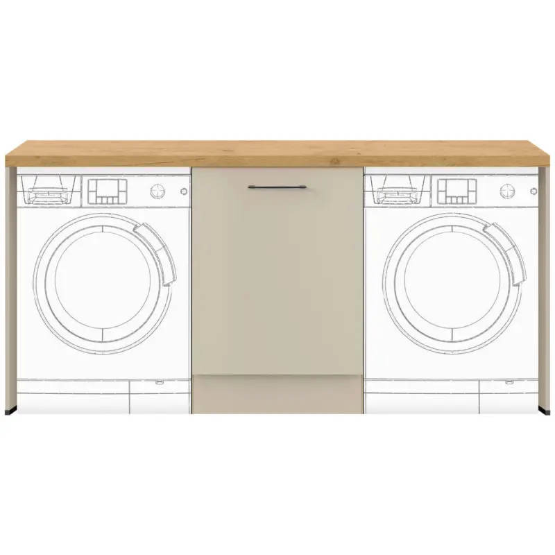 Hauswirtschaftsraum in Hellgrau