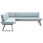 XXXLutz Lauterach - Ihr M&ouml;belhaus bei Bregenz Eckbank 163/223 cm in Schwarz, Eichefarben, Hellblau