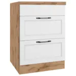 XXXLutz Lauterach - Ihr M&ouml;belhaus bei Bregenz Kochfeldumbauschrank 60/86/60 cm in Wei&szlig;, Eiche Wotan