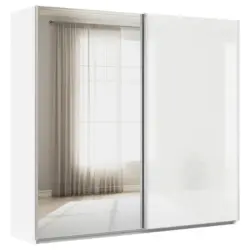 Schwebet&uuml;renschrank in Wei&szlig;