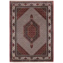 Webteppich 300/400 cm Mithras Bidjar Creme, Rot