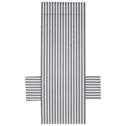 Liegenauflage in Grau, Wei&szlig; Uni