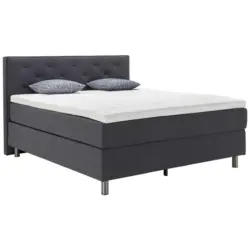 Boxspringbett 160/200 cm in Grau