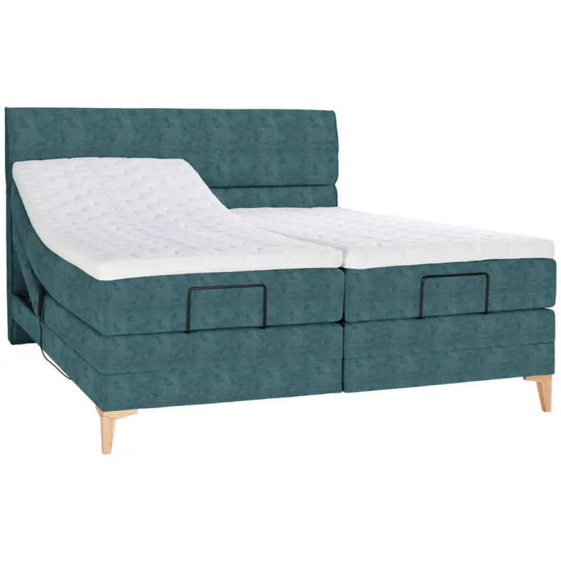 Boxspringbett 180/200 cm in Blau