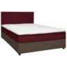 Boxbett 160/200 cm in Grau, Rot