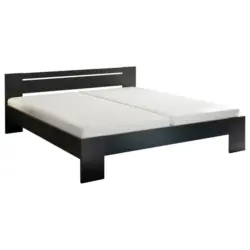 Bett 180/200 cm in Schwarz