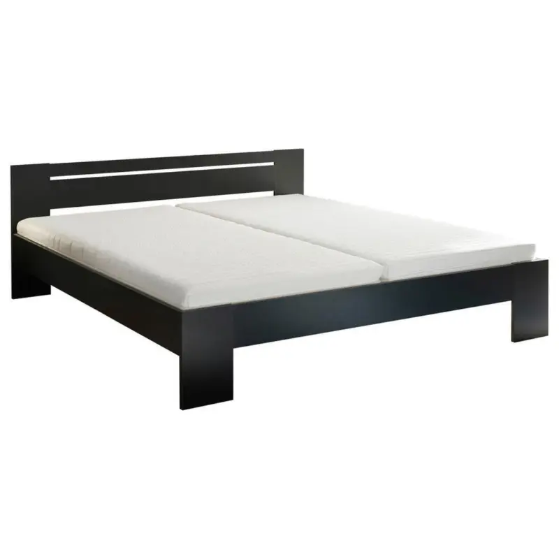 Bett 180/200 cm in Schwarz