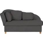 XXXLutz Lauterach - Ihr M&ouml;belhaus bei Bregenz Liege in Flachgewebe Anthrazit