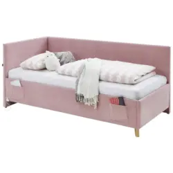 Polsterliege in Cord Rosa