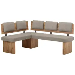 Eckbank 125/165 cm in Eichefarben, Hellbraun