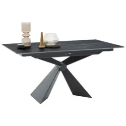 Esstisch in Metall, Keramik 160/90/75 cm