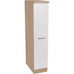 Apothekerschrank 30/144,8/60 cm in Wei&szlig;, Eichefarben