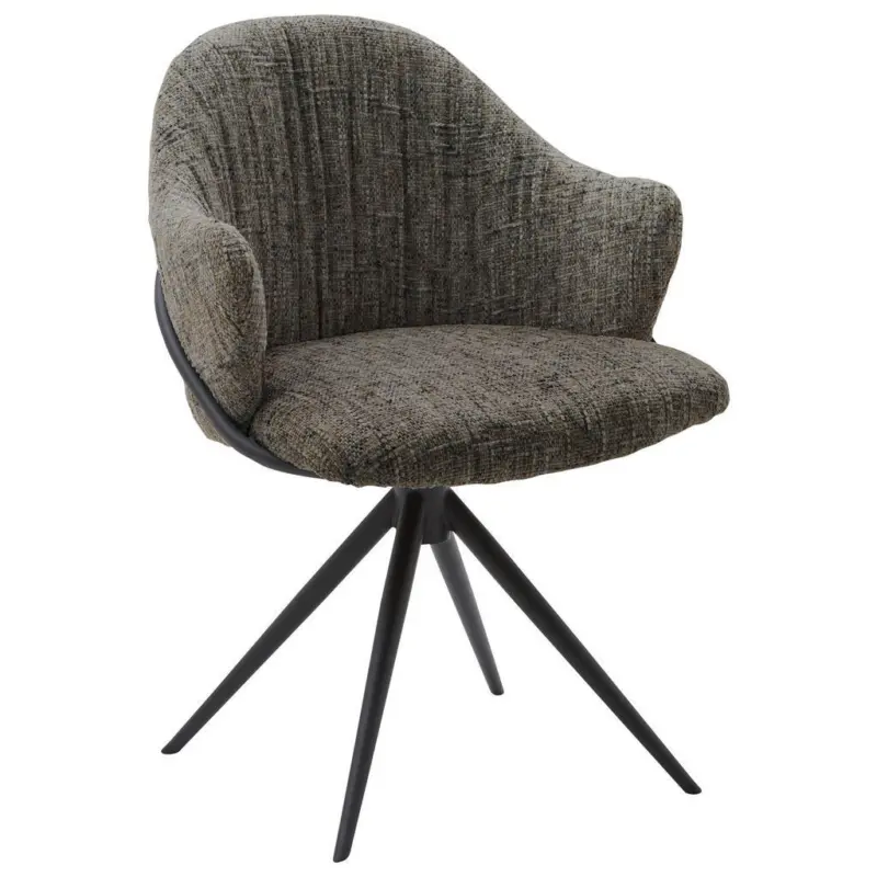 Armlehnstuhl Lederauswahl, Stoffauswahl, Sitzfl&auml;che 360&deg; drehbar beflockt