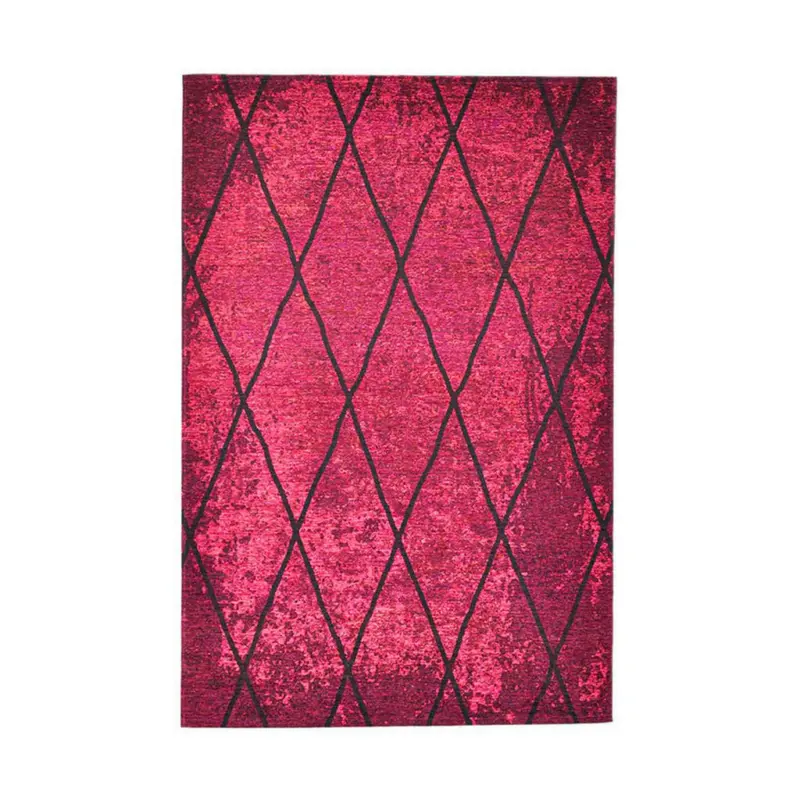 Vintage-Teppich 190/290 cm Fine Line Bordeaux