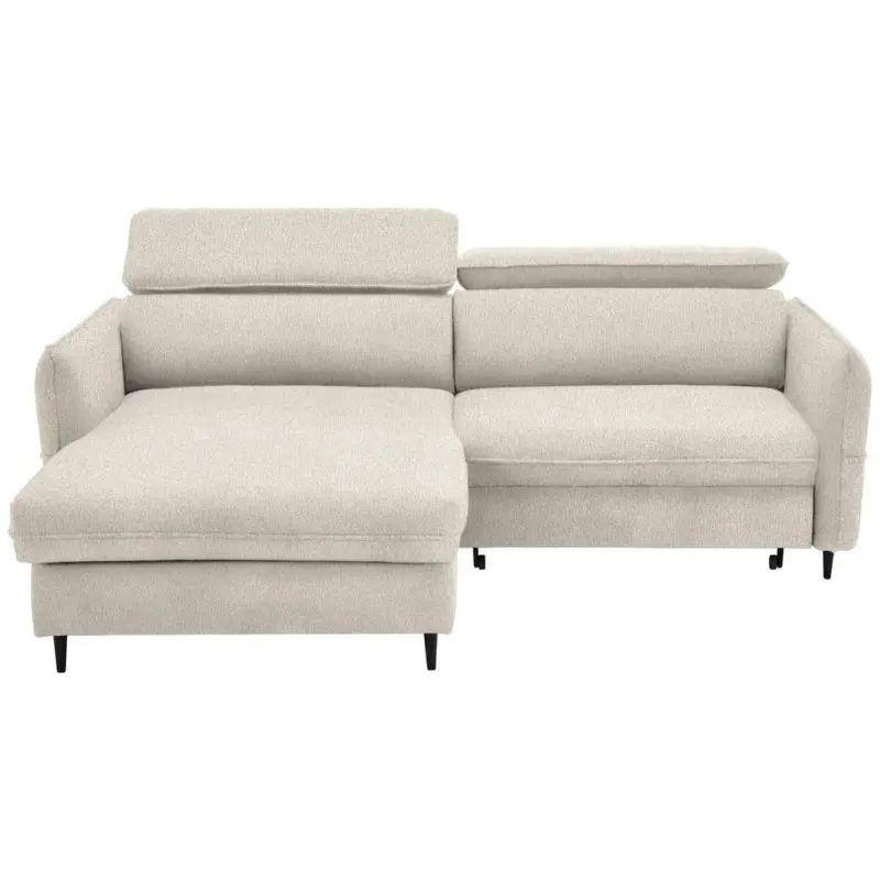 Ecksofa in Flachgewebe Beige