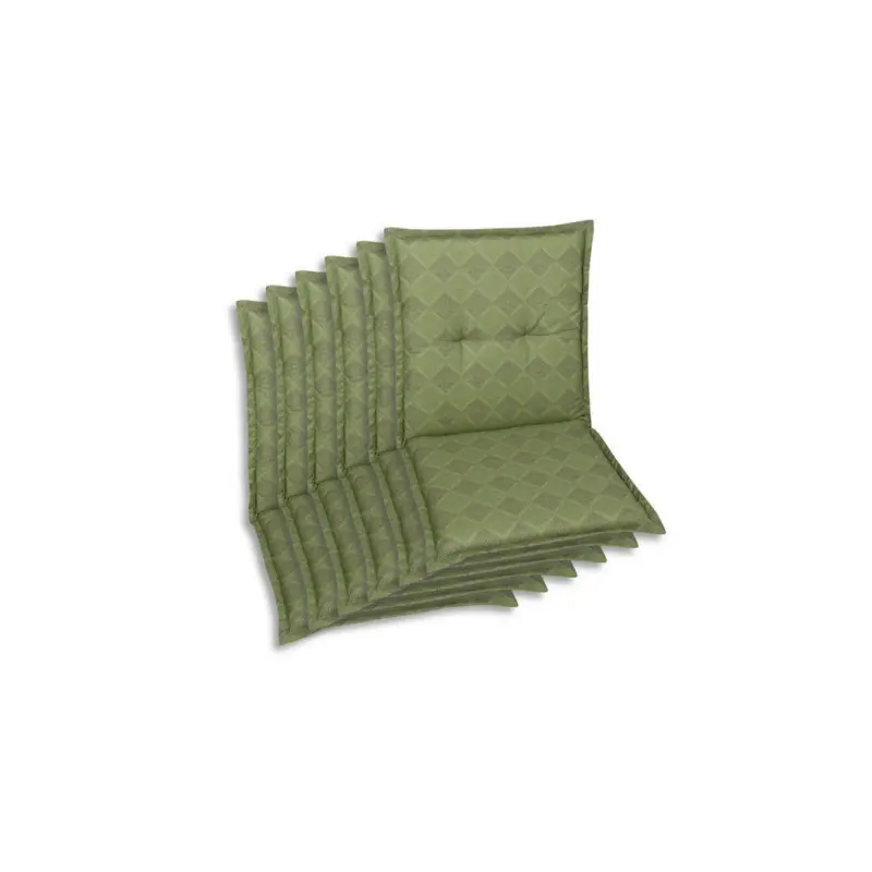 Sesselauflagenset in Gr&uuml;n Raute