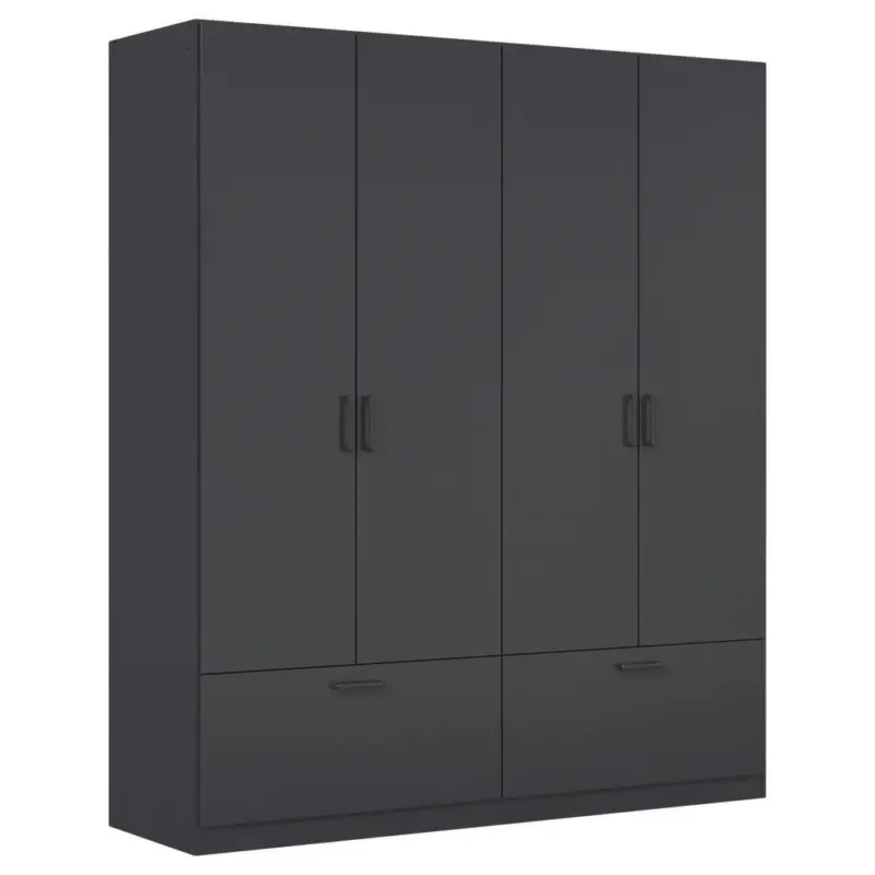 Kleiderschrank in Grau