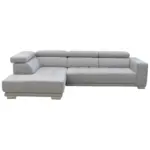 XXXLutz Lauterach - Ihr M&ouml;belhaus bei Bregenz Ecksofa in Chenille Hellgrau 207/301 cm