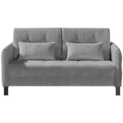 Schlafsofa in Cord Graphitfarben
