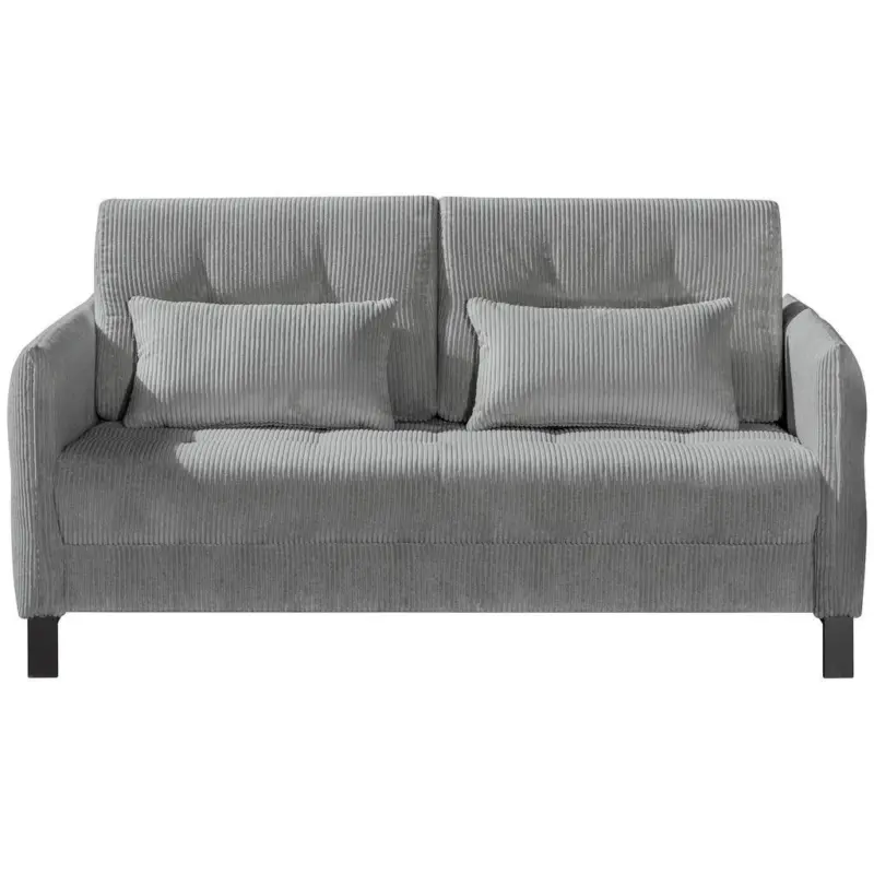 Schlafsofa in Cord Graphitfarben