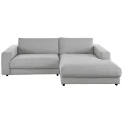 Ecksofa in Cord Grau 270/190 cm