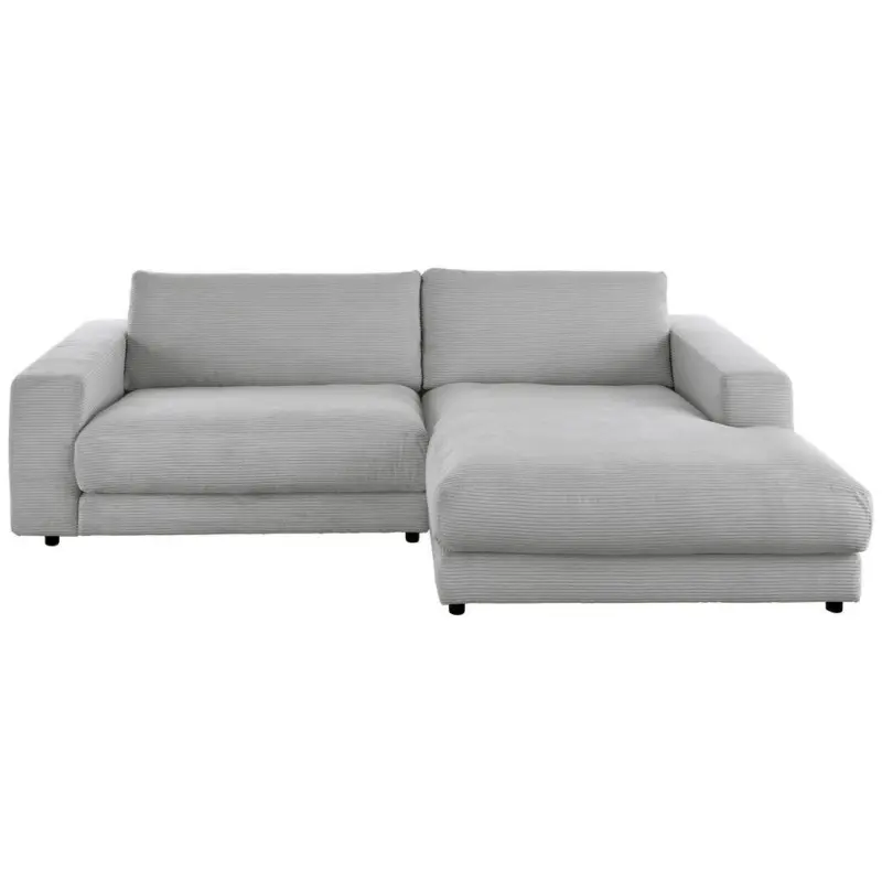 Ecksofa in Cord Grau 270/190 cm