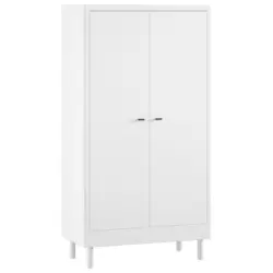 Dreht&uuml;renschrank in Wei&szlig;