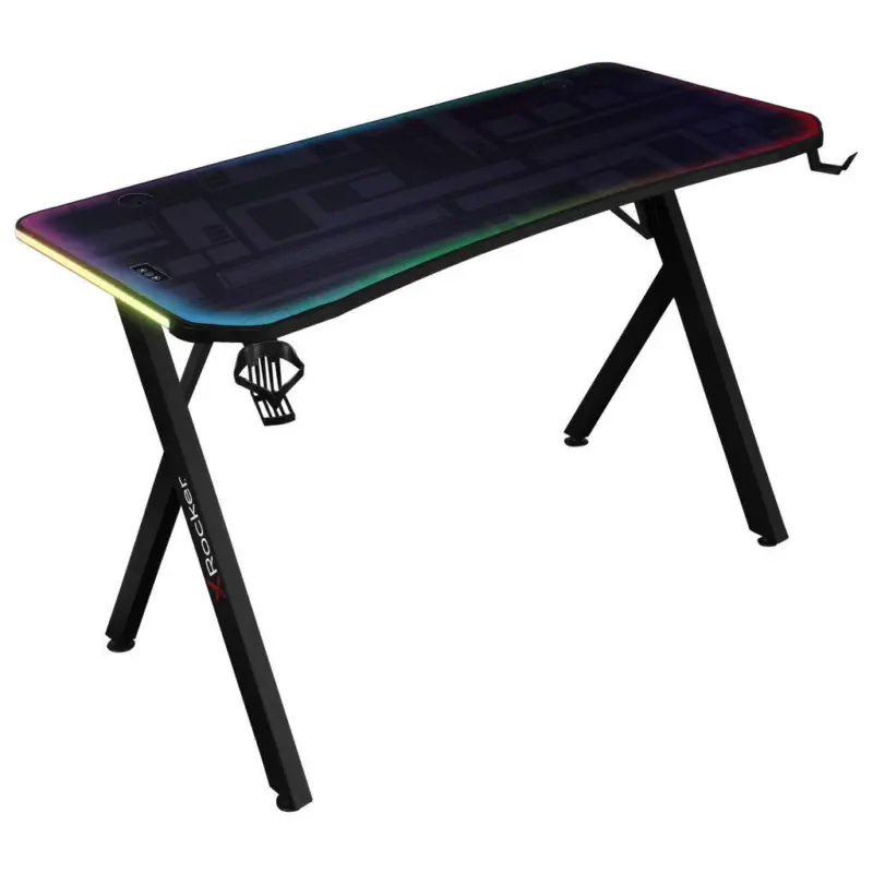 Gamingtisch 110/55/75 cm in Schwarz