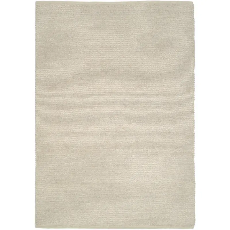 Handwebteppich 90/160 cm Helsinki Naturfarben, Wei&szlig;